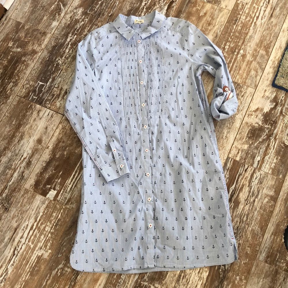 Hatley Anchor Striped Shirtdress
